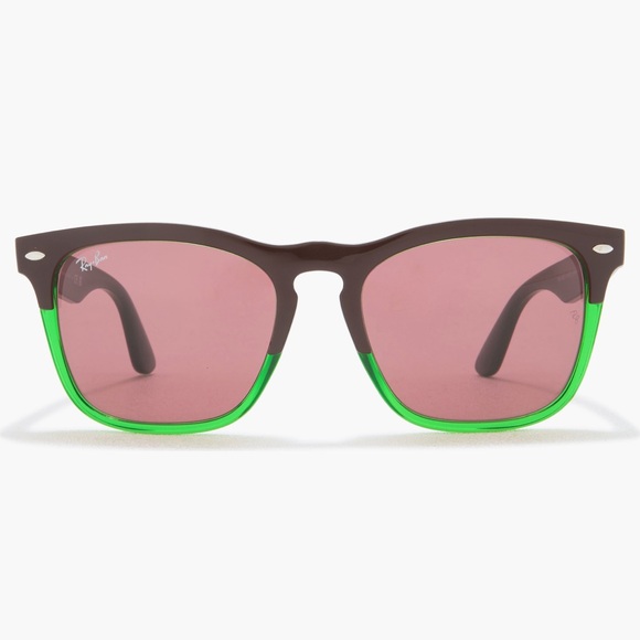 Ray-Ban Black and Green Sunglasses with Red Lenses main image 3